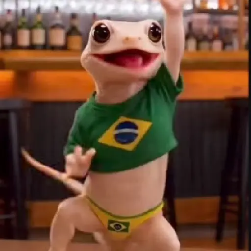 Figurinha: Lagarto Brasileiro Animado