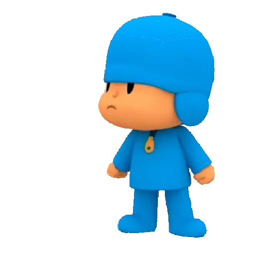 Figurinha: Pocoyo pede silêncio