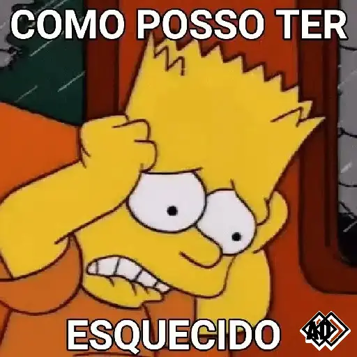 Figurinha: Bart Simpson em Pânico