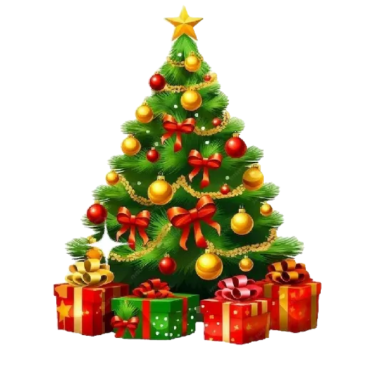 Figurinha: Árvore de Natal com Presentes