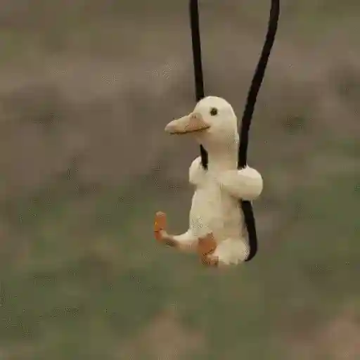 Figurinha: Pato Fofo no Balanço