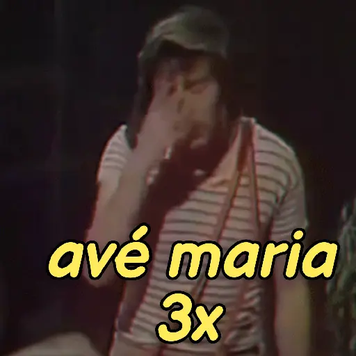 Figurinha: Chaves rezando Ave Maria