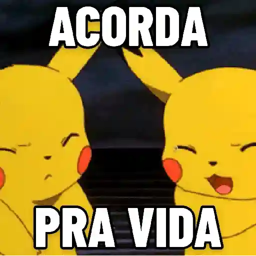 Figurinha: Acorda Pra Vida Pikachu