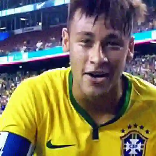 Figurinha: Neymar Jr. mandando beijo