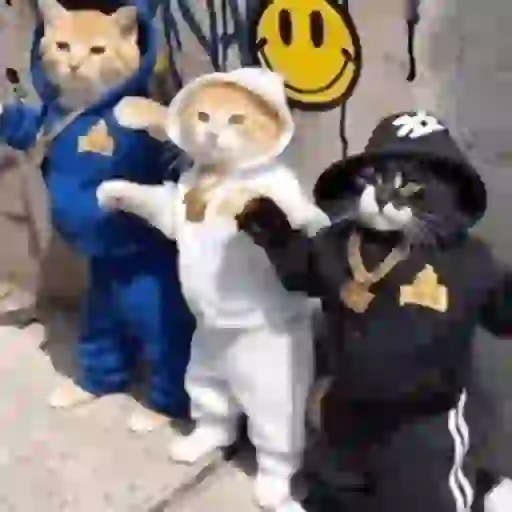 Figurinha: Gatos Dançarinos de Hip Hop
