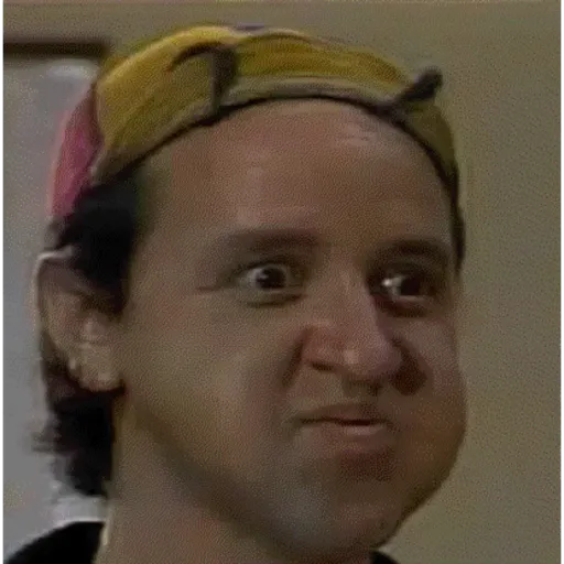 Figurinha: Chaves com bochechas infladas