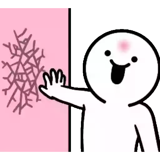 Figurinha: Boneco de neve fofo