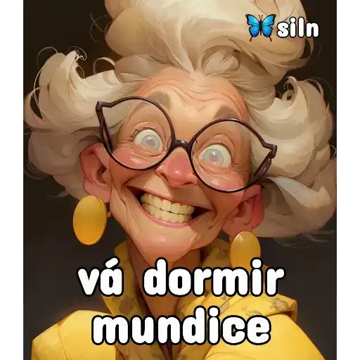 Figurinha: Vó mandona "vá dormir mundice"
