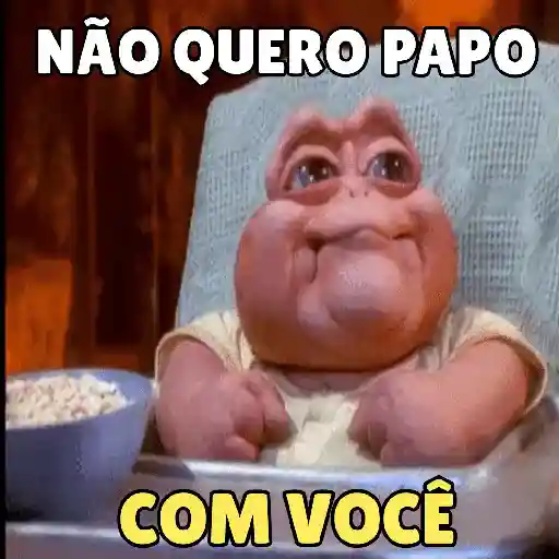 Figurinha: Bebê Dinossauro não quer papo
