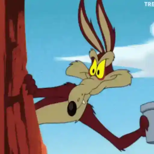 Figurinha: Coiote com Telescópio