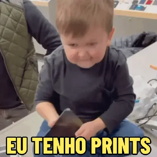 Figurinha: Eu tenho prints