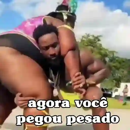 Figurinha: Agora Você Pegou Pesado