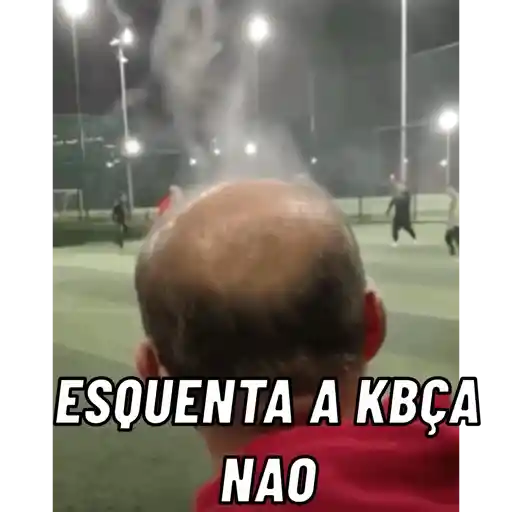 Figurinha: Aquecendo a cabeça