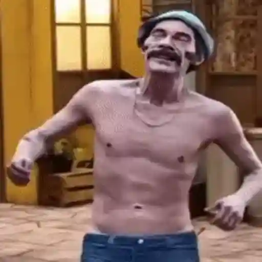 Figurinha: Chaves Dança com Coração