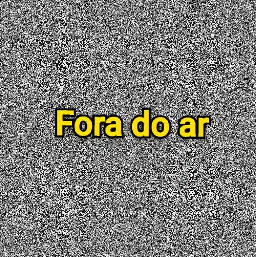Figurinha: Fora do ar
