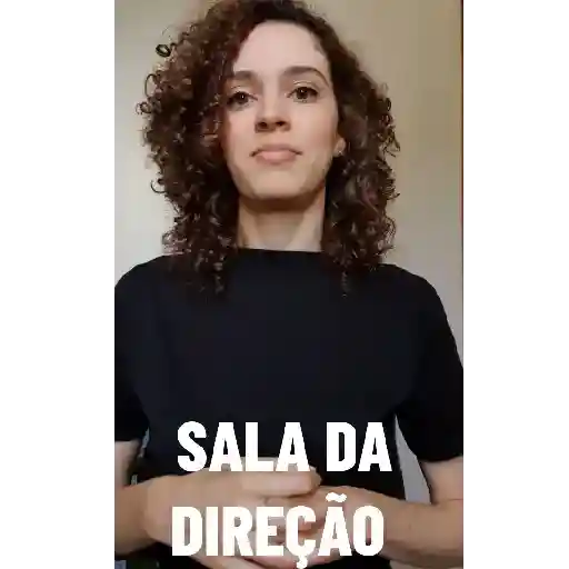 Figurinha: Sala da Direção com Gestos