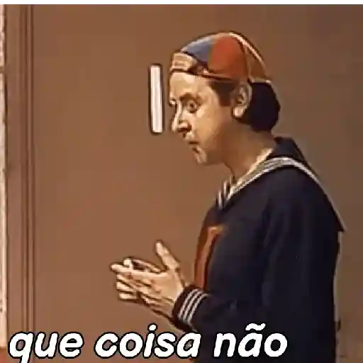 Figurinha: Chaves perplexo