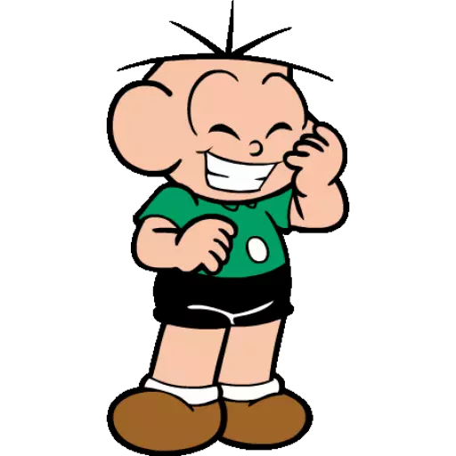Figurinha: Chico Bento rindo