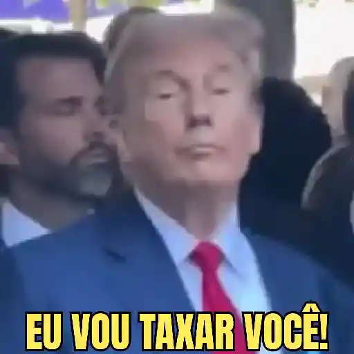 Figurinha: Trump: Eu vou taxar você!