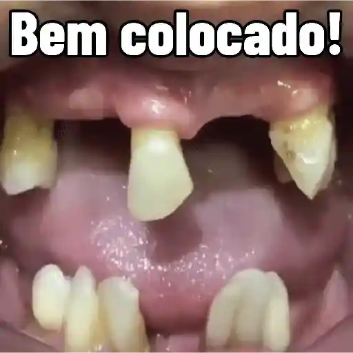 Figurinha: Bem colocado!