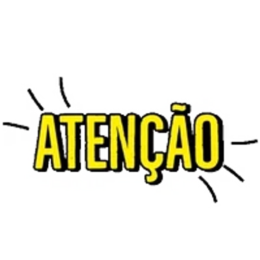 Figurinha: Adesivo de Atenção
