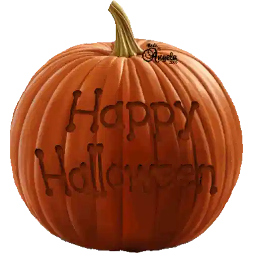 Figurinha: Abóbora Pisca Pisca Feliz Halloween