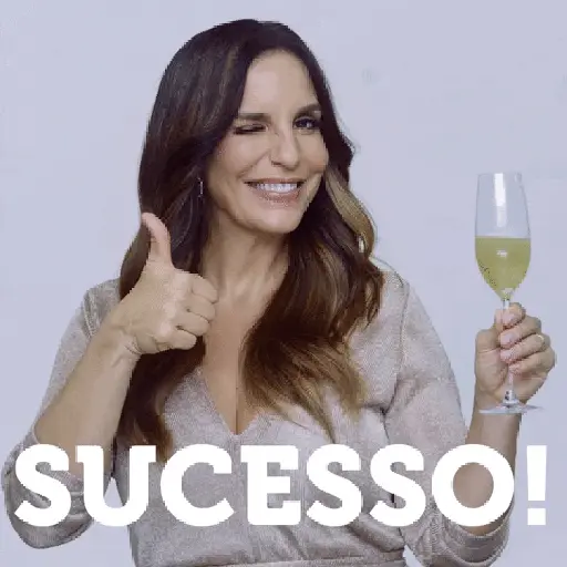 Figurinha: Sucesso! Thumbs Up e Taça