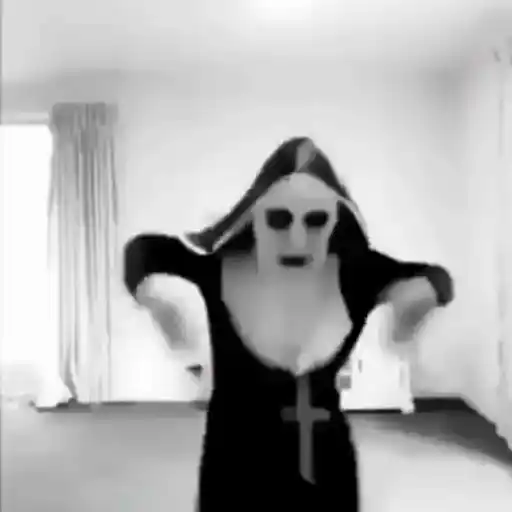 Figurinha: Freira Dançando