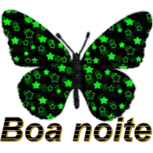 Figurinha: Borboleta "Boa Noite"