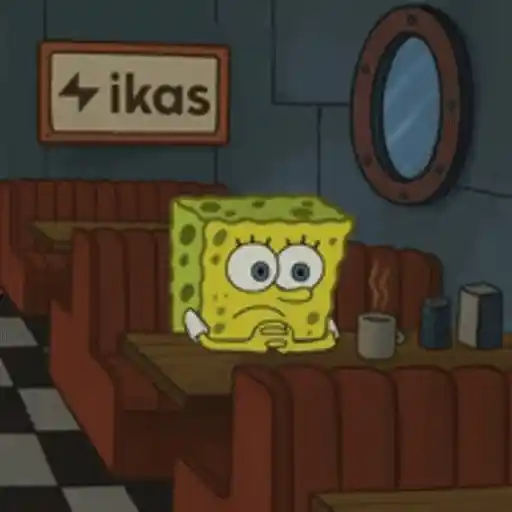 Figurinha: Bob Esponja em choque