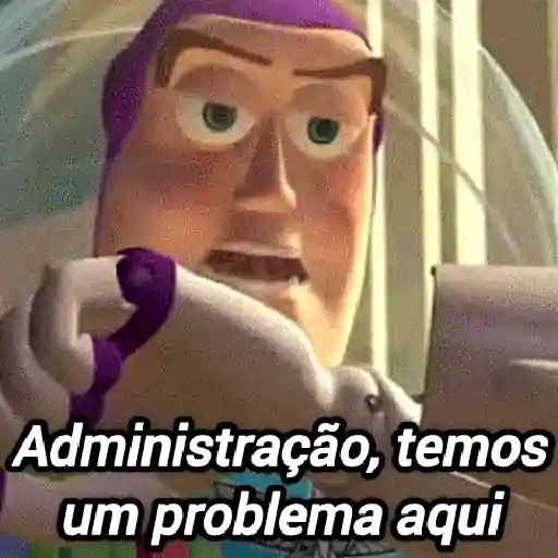 Figurinha: Buzz Lightyear: Temos um problema