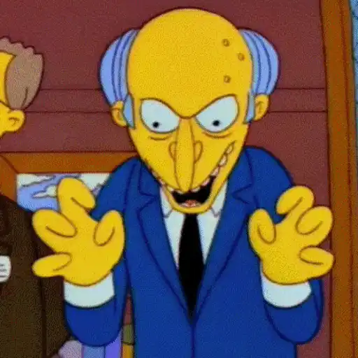 Figurinha: Sr. Burns Malévolo