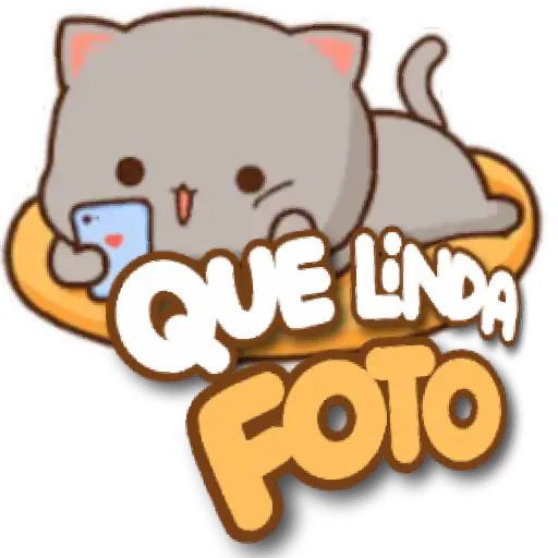 Figurinha: Gatinho tira foto perfeita