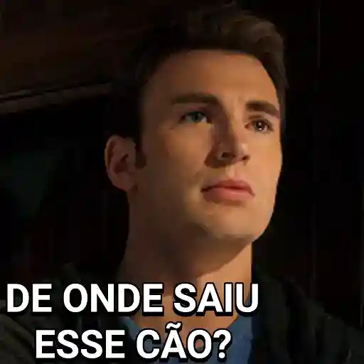 Figurinha: Steve Rogers perplexo