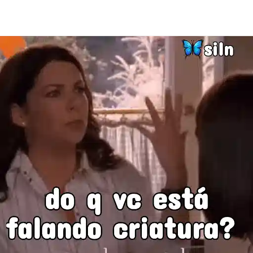Figurinha: Do que você está falando criatura?