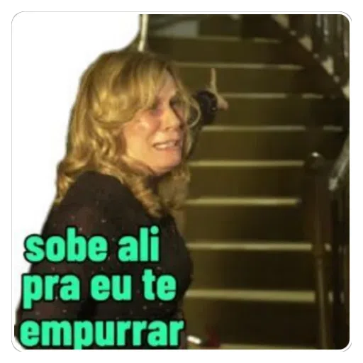Figurinha: Sobe ali pra eu te empurrar