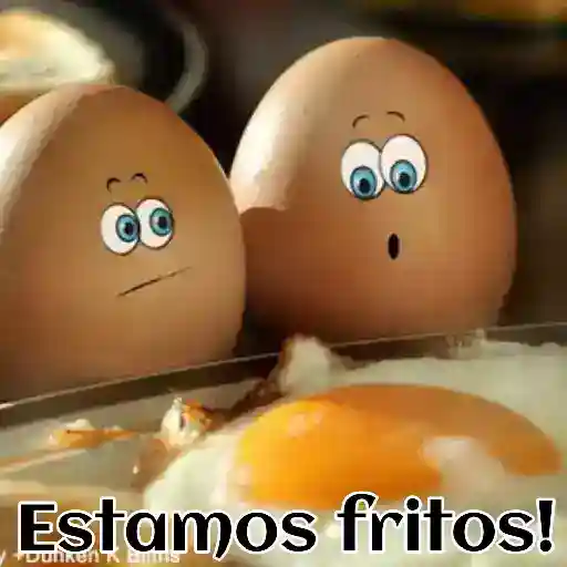 Figurinha: Ovos Fritos Assustados