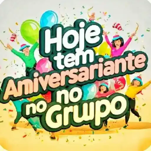 Figurinha: Aniversário no Grupo!