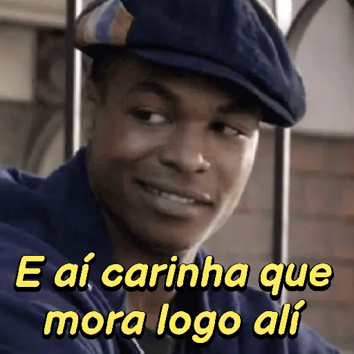 Figurinha: E aí, vizinho!