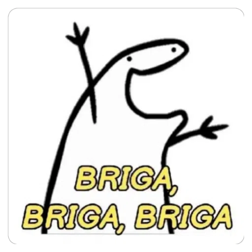 Figurinha: Flork briga, briga, briga