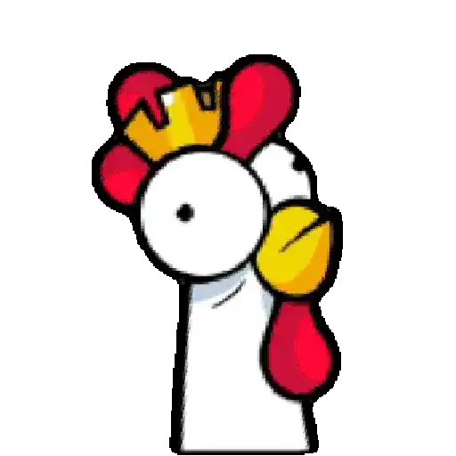 Figurinha: Galo Rei Surpreso