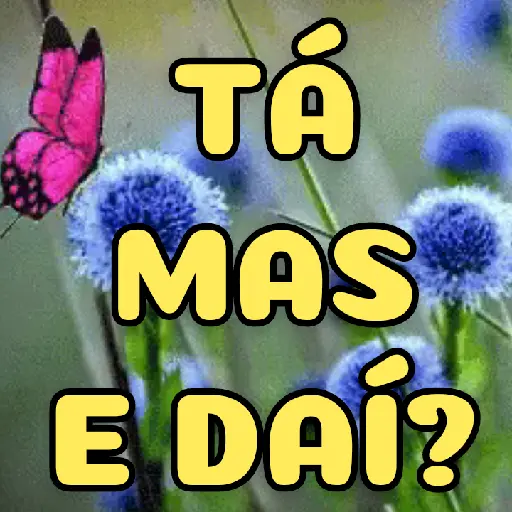 Figurinha: Borboleta e Flores - E Daí?