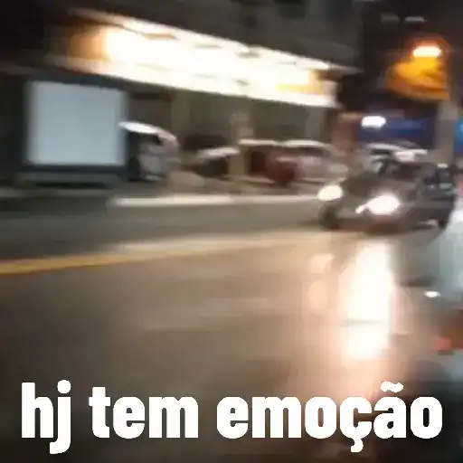 Figurinha: Carro em alta velocidade e derrapando