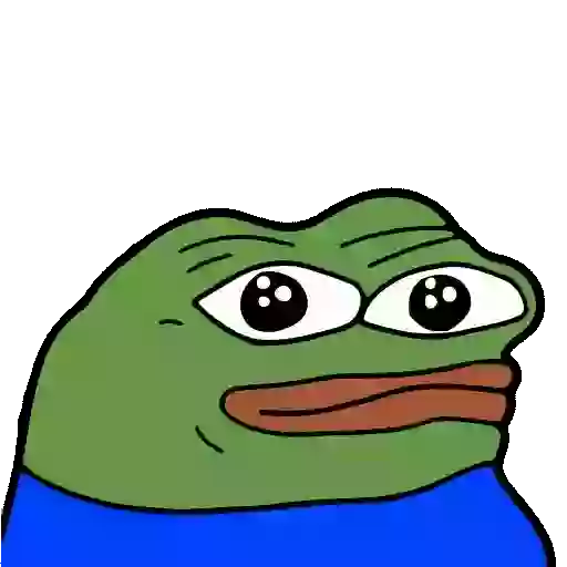 Figurinha: Pepe triste reage