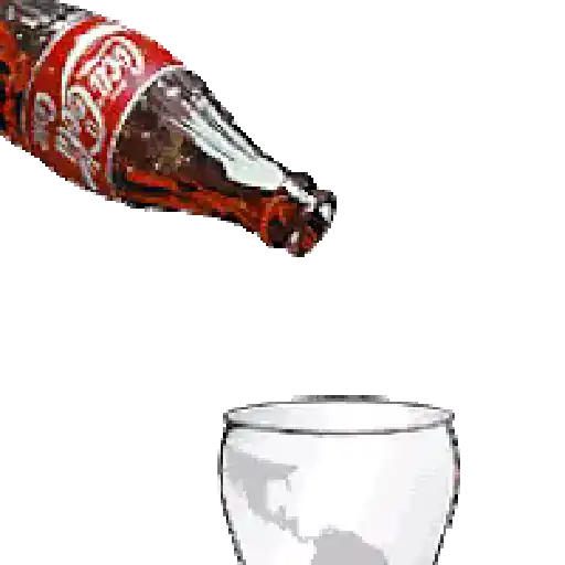 Figurinha: Coca-Cola sendo servida