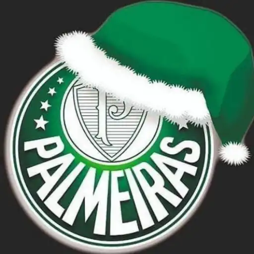 Figurinha: Palmeiras com Chapéu de Natal