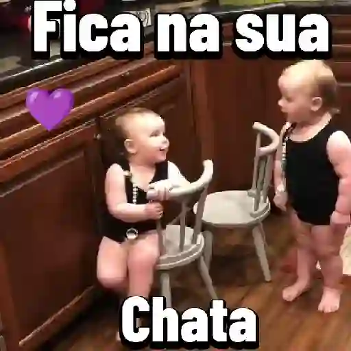 Figurinha: Bebê manda ficar quieto