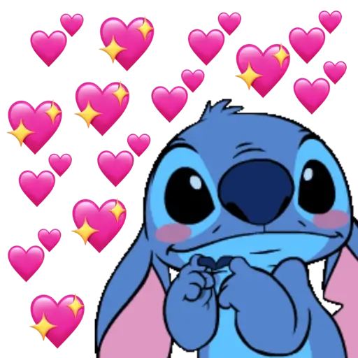 Figurinha: Stitch Apaixonado