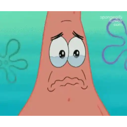 Figurinha: Patrick Chorando