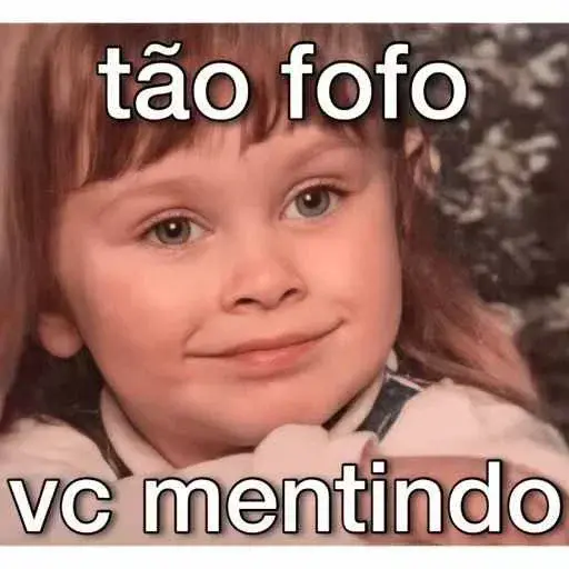 Figurinha: Tão fofo vc mentindo